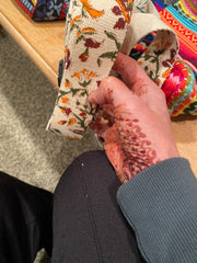 Block Print Yoga Strap
