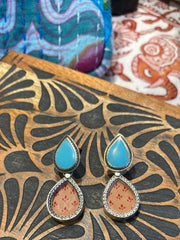 Block Print Earrings: each pair is one-of-a-kind!