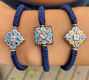 Block Print Collection Macrame Bracelets for Women