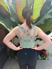 Block Print Yoga Strap