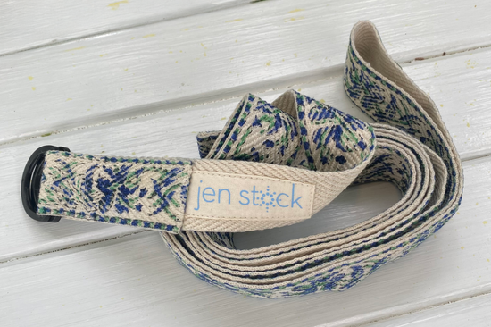 Block Print Yoga Strap