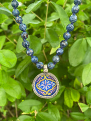 Block Print Flower Necklace Collection