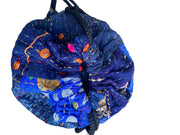 top view of drawstring bag by Jen Stock