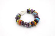 purple, bracelet, colorful beads