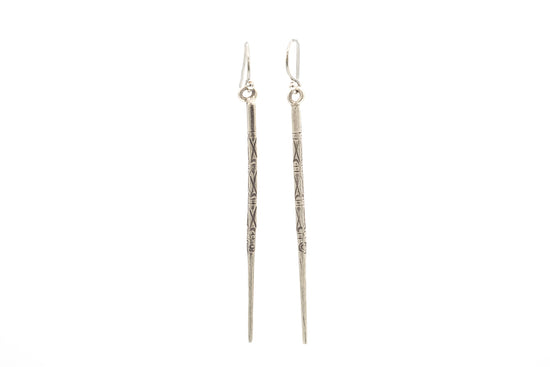 Classic Warrior Earring by Jen Stock in Fine Silver